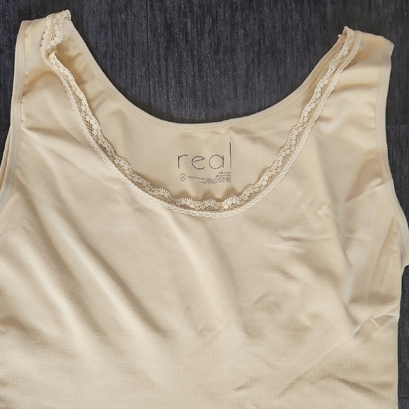 Real Shapewear Tank Top Medium Beige Tan - Picture 4 of 17
